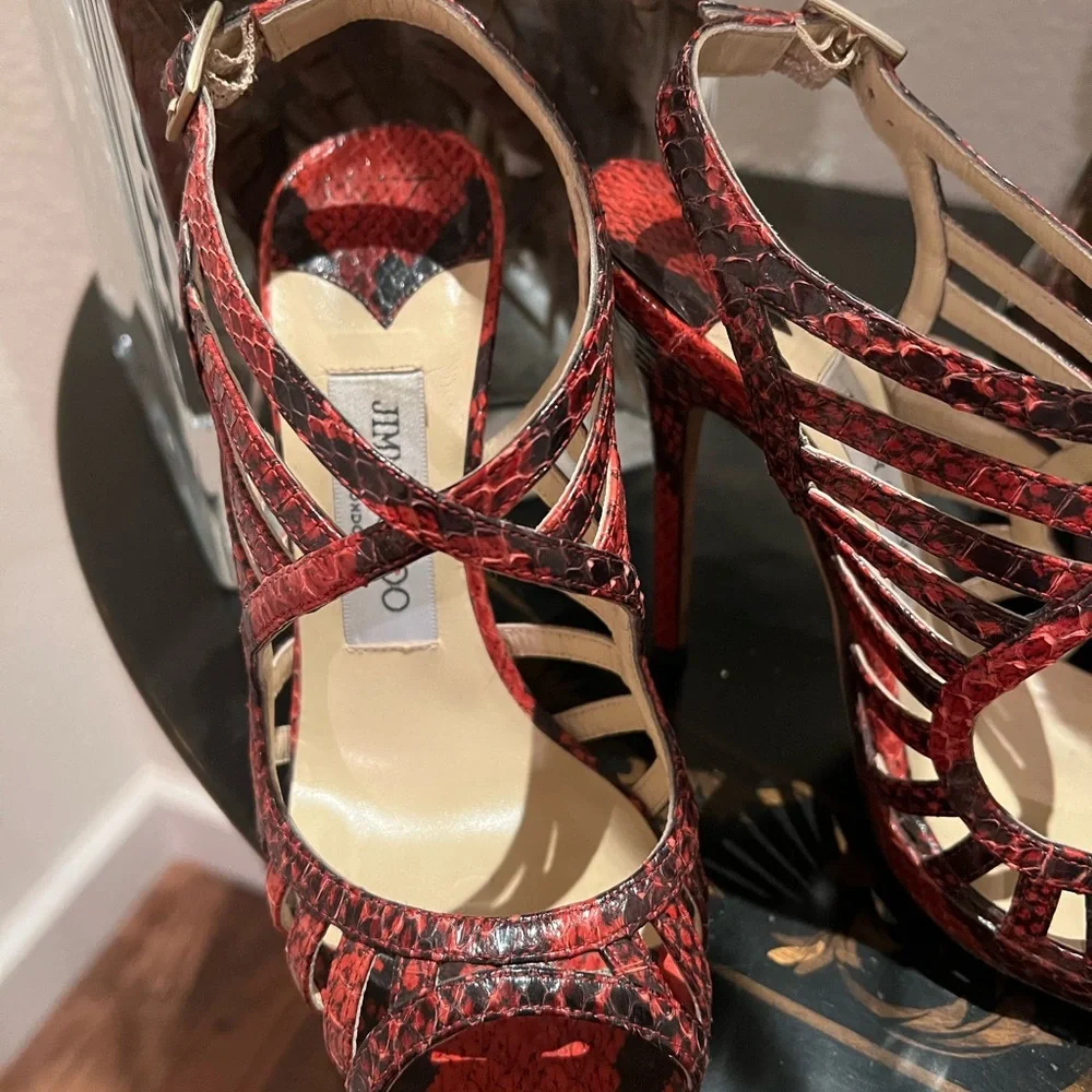 Python embossed sandals. - Picture 6 of 6